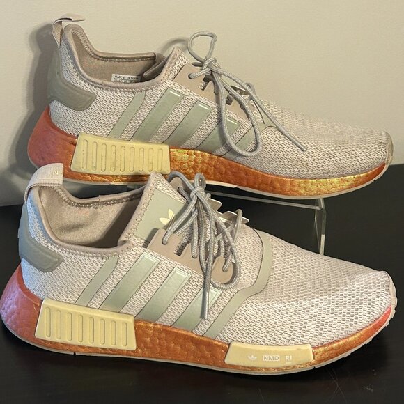 Mens ADIDAS Swift Run RMD R1 Sz 10.5 Orange & Beige Athletic Running Sneakers - Picture 3 of 8